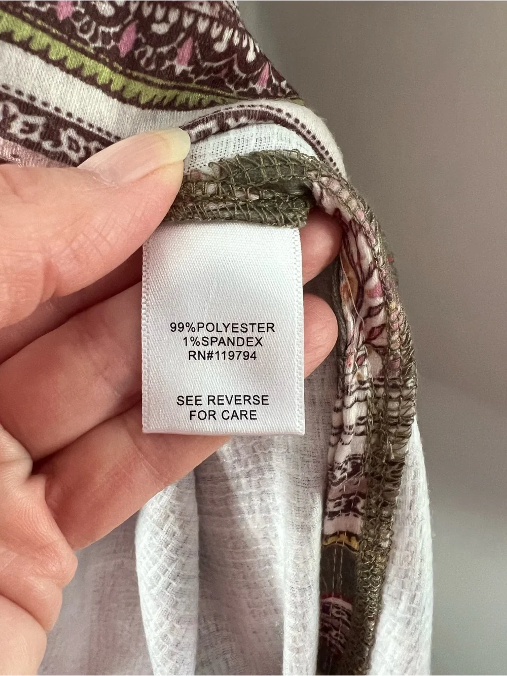 7 for $30 ONE WORLD Olive Maxi Dress with Pink Floral Print